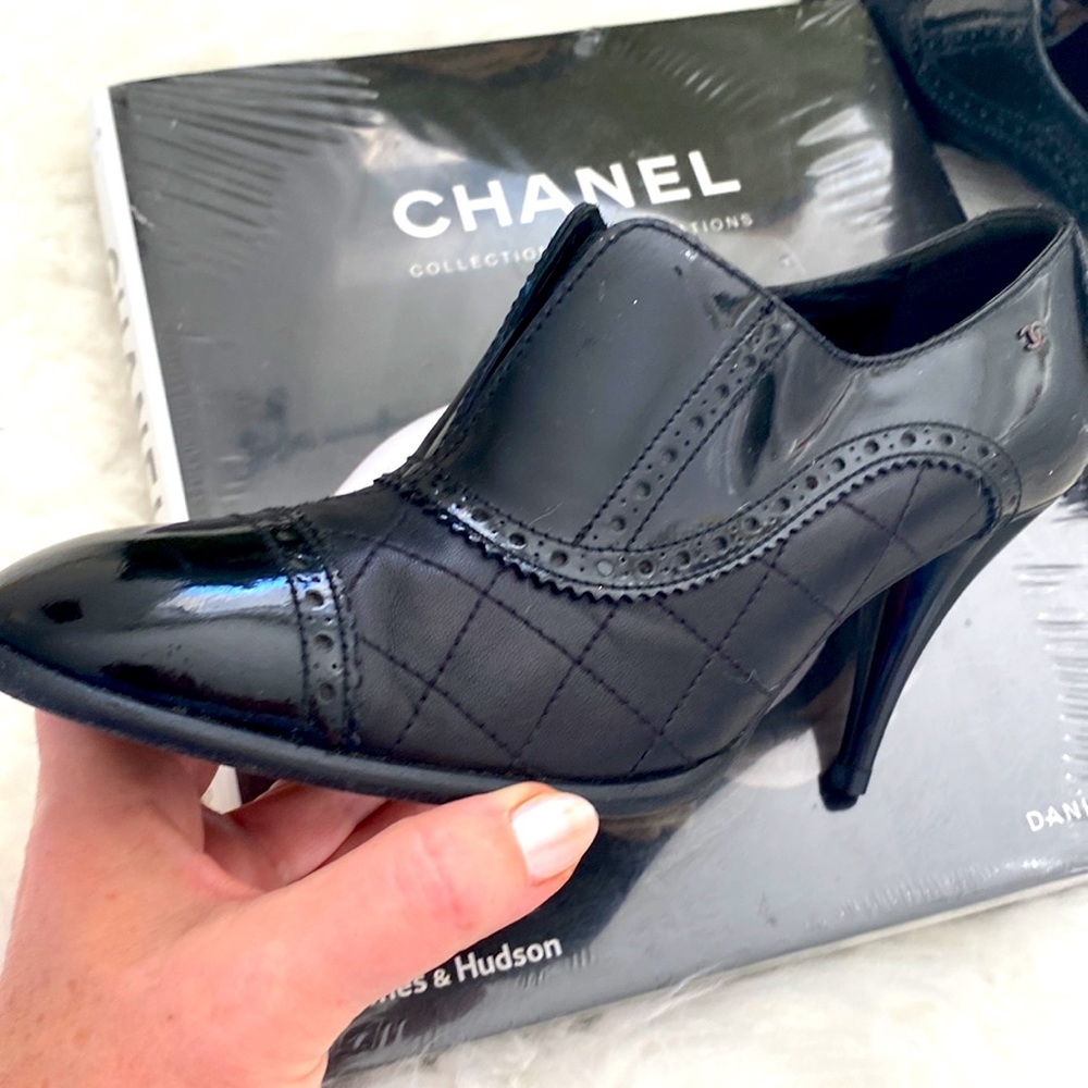 One of my favorites of all times! Very unique authentic booties by CHANEL.